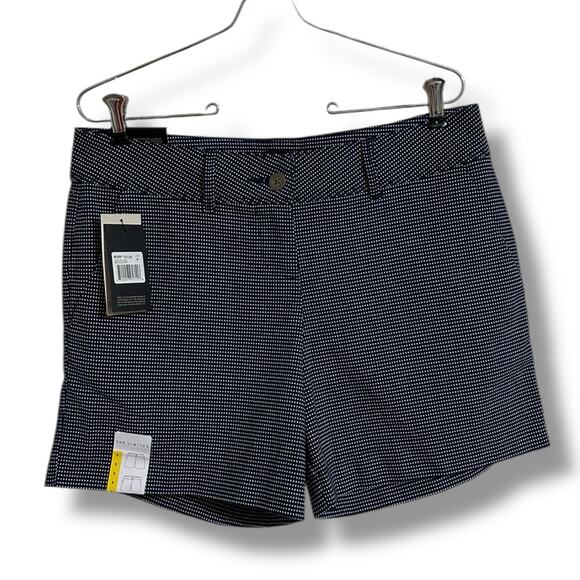 New women’s The Limited navy blue and White Bermuda chino Shorts size 8 - Picture 1 of 7